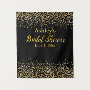 Leopard Bridal Shower Backdrop Photo Booth Prop Tapestry