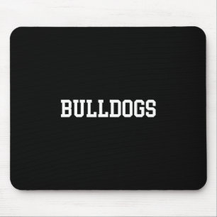 Leopard Bulldogs School Spirit Name Fan Team Back Mouse Pad
