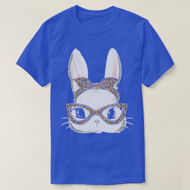 Leopard Bunny Face Easter Day 2 T-Shirt (Design Front)