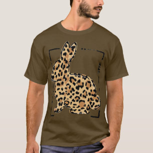 Leopard Bunny Rabbit Easter Day Palm Sunday Girls  T-Shirt