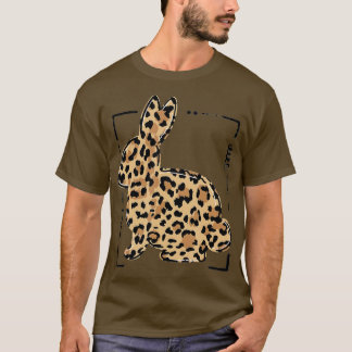 Leopard Bunny Rabbit Easter Day Palm Sunday Girls T-Shirt