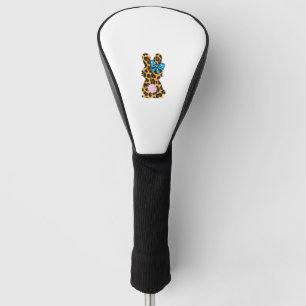 Leopard Bunny Rabbit Polka Dots Ribbon Easter Wome Golf Head Cover
