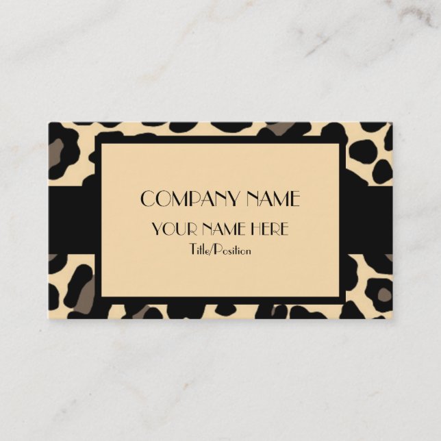Leopard Business Card (Front)