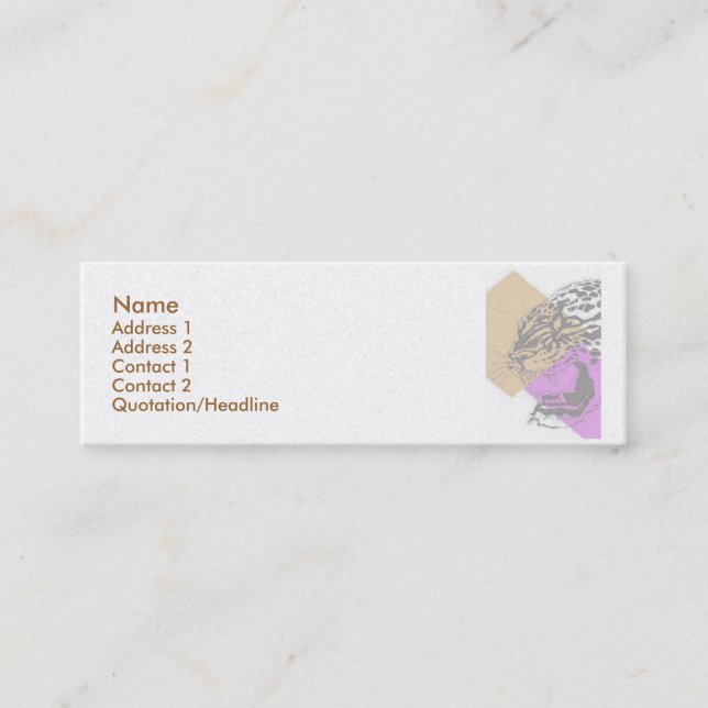 Leopard  Business Card (Front)