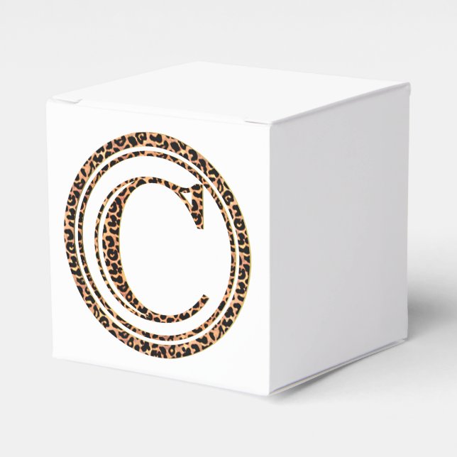 leopard C Favor Box (Front Side)