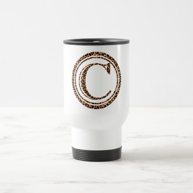 leopard C Travel Mug (Center)