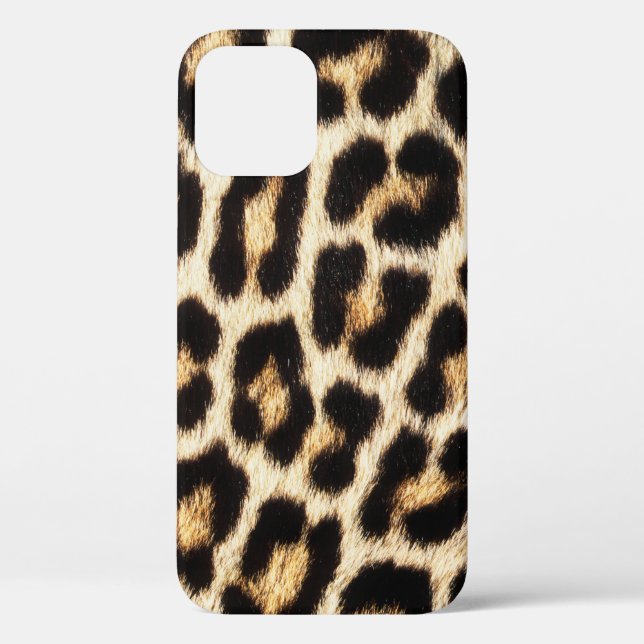 Leopard Case-Mate Phone Case, iPhone12 Pro, Barely iPhone Case (Back)