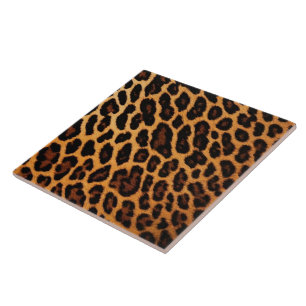 Leopard Cat Animal Print Modern Collection Tile