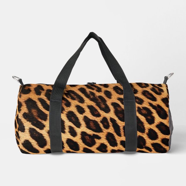Leopard Cat Animal Print Popular Collection Duffle Bag (Front)