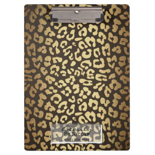 Leopard Cheetah Animal Skin Print Modern Glam Clipboard