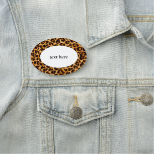 Leopard , cheetah print, Classic Name Tag