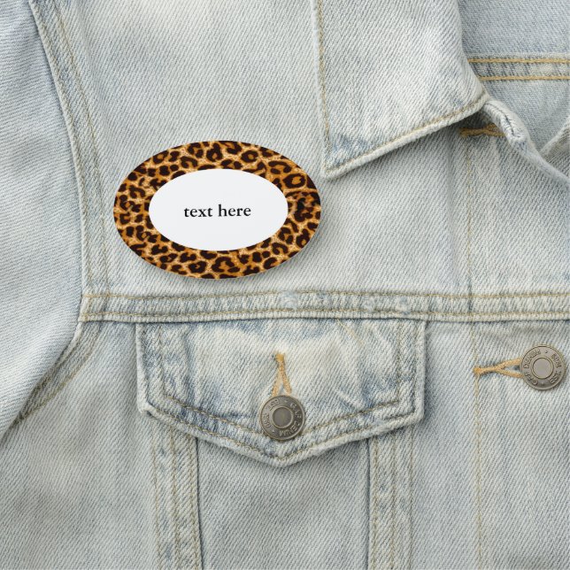 Leopard , cheetah print, Classic Name Tag (In Situ)