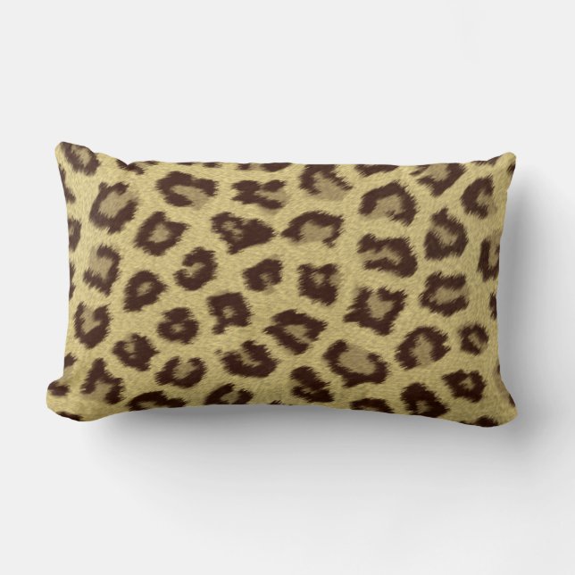 Leopard / Cheetah Print Lumbar Pillow (Front)