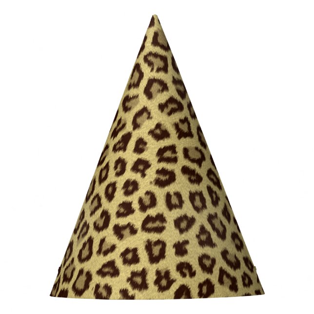 Leopard / Cheetah Print Party Hat (Front)