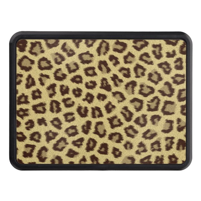 Leopard / Cheetah Print Trailer Hitch Cover (Front)