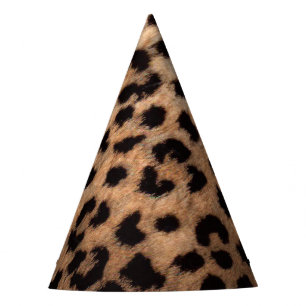 Leopard Cheetah Print Wild Jungle Birthday Party Hat