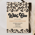Leopard Cheetah Print Wild One 1st Birthday Party Invitation<br><div class="desc">This is a Leopard Cheetah Print Wild One 1st Birthday Party Invitation!</div>