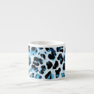 Leopard Cheetah Skin: Watercolor Vintage Tie Dye Espresso Cup