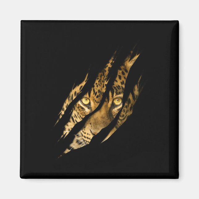 Leopard Cheetah Tiger Leopard Face Lion Cat Appare Magnet (Front)