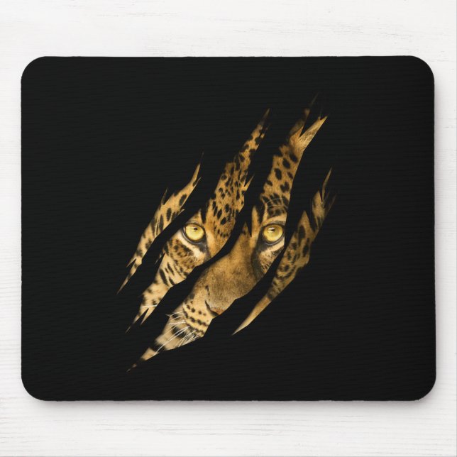Leopard Cheetah Tiger Leopard Face Lion Cat Appare Mouse Pad (Front)