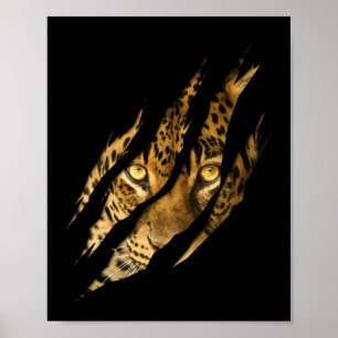 Leopard Cheetah Tiger Leopard Face Lion Cat Appare Poster