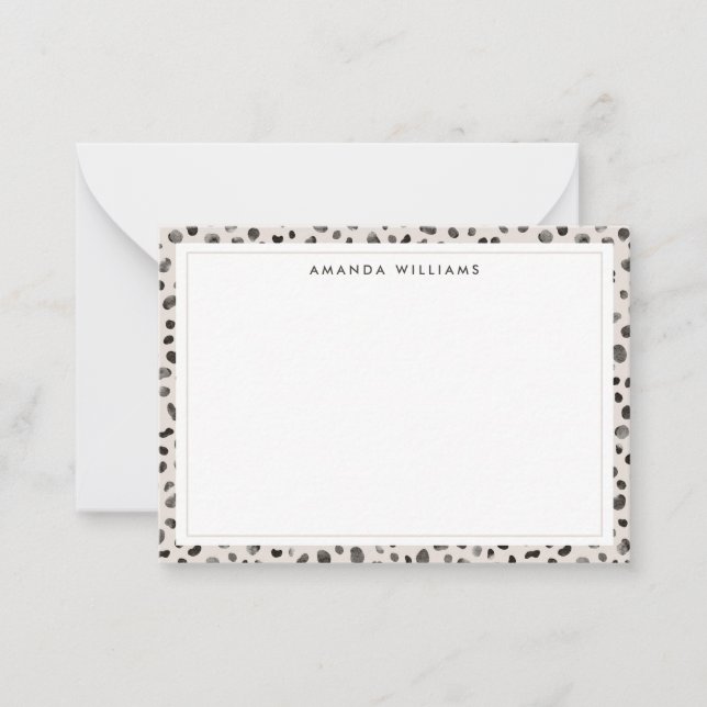 Leopard Cheetah Wild Animal Skin Pattern Card (Front)