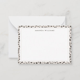 Leopard Cheetah Wild Animal Skin Pattern Card