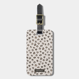 Leopard Cheetah Wild Animal Skin Pattern Luggage Tag