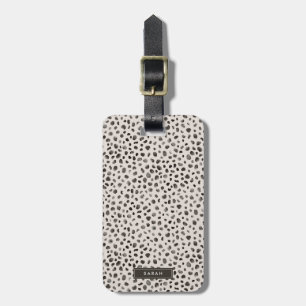 Leopard Cheetah Wild Animal Skin Pattern Luggage Tag