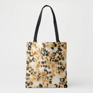Leopard Chic: Vintage Pattern Elegance. Tote Bag