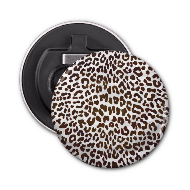 Leopard Chocolate Print Bottle Opener (Front)