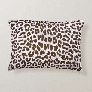 Leopard Chocolate Print Decorative Pillow