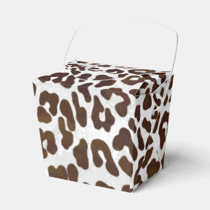 Leopard Chocolate Print Favor Box
