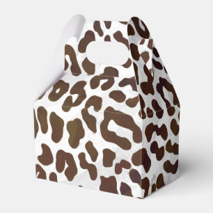 Leopard Chocolate Print Favor Box