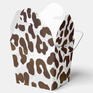 Leopard Chocolate Print Favor Box