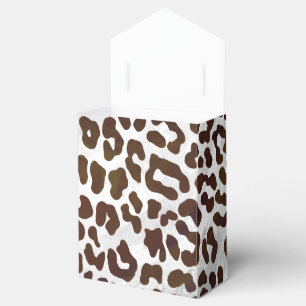 Leopard Chocolate Print Favor Box