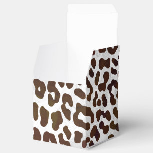 Leopard Chocolate Print Favor Box