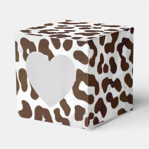 Leopard Chocolate Print Favor Box