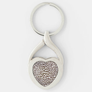 Leopard Chocolate Print Keychain