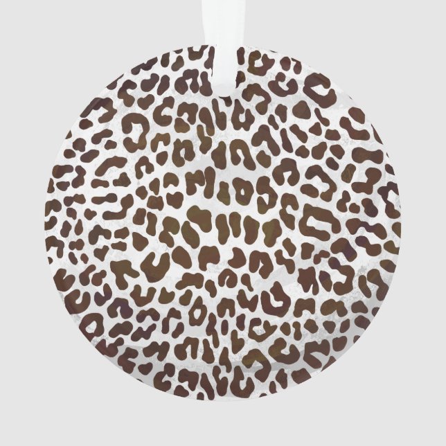 Leopard Chocolate Print Ornament (Back)