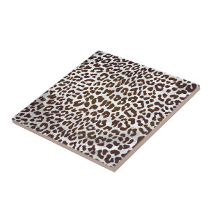 Leopard Chocolate Print Tile