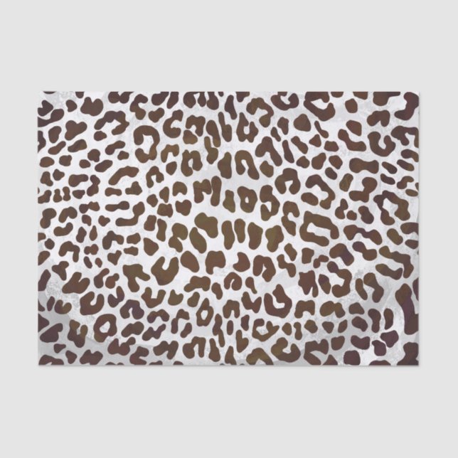 Leopard Chocolate Print Tissue Paper (Front)