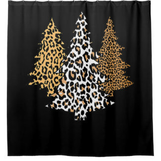 leopard christmas trees cheetah animal print gift