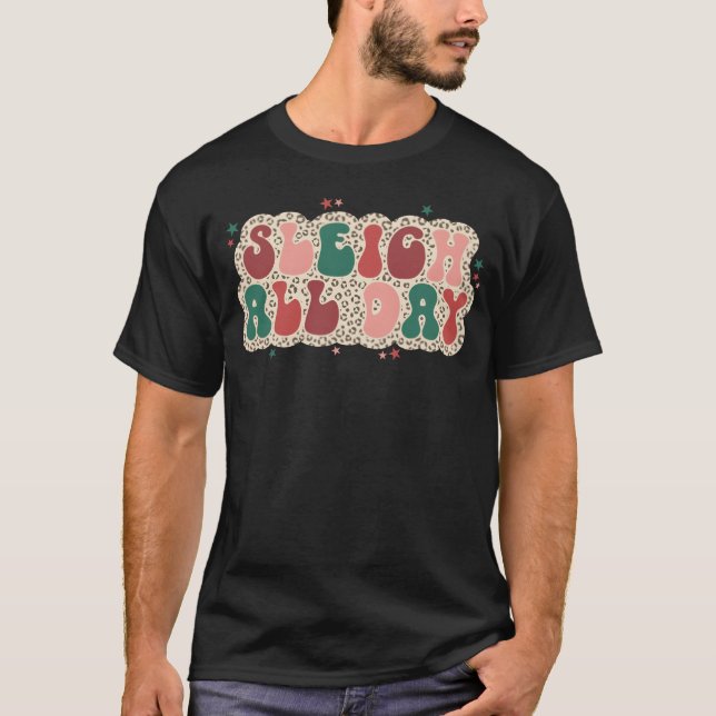 Leopard Christmas vintage T-Shirt (Front)