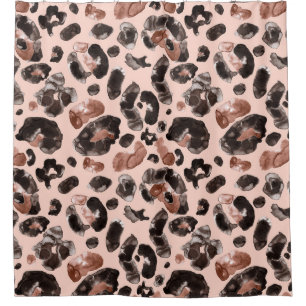 Leopard coat, animal skin seamless pattern.