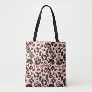 Leopard coat, animal skin seamless pattern. tote bag