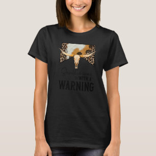Leopard Cow Skull Should've Come With A Warning We T-Shirt