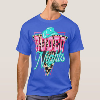 Leopard Cowboy Hat Rodeo Nights Western Country Co T-Shirt
