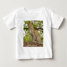 Leopard Cub on a Limb, Baby T-Shirt