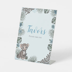 Leopard Cub Please Take One Party Sign